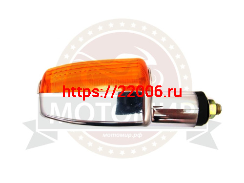 Боковой фонарь (BF-12) Мопед Пилот Минск (Орион Мини) Хром ЖЕЛТОЕ СТЕКЛО (кол-во в упак. 200 шт.) фото 2 Боковой фонарь (BF-12) Мопед Пилот Минск (Орион Мини) Хром ЖЕЛТОЕ СТЕКЛО (кол-во в упак. 200 шт.) фото 2