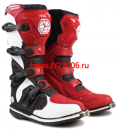 Мотоботы Scoyco MBM001 красные 40 Мотоботы Scoyco MBM001 красные 40