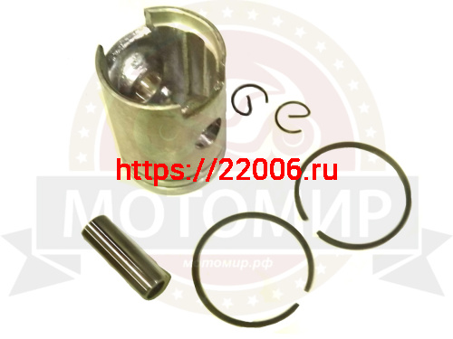 Поршень Мопед 12 нормальный (кольца, палец, стопор. кольца) (компл) фото 2