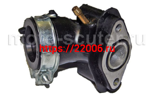 Патрубок карбюратора 139QMB 50сс (впускной коллектор) ТММР Патрубок карбюратора 139QMB 50сс (впускной коллектор) ТММР