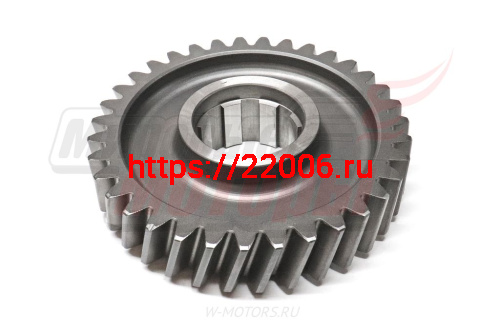 Шестерня среднего редуктора ведомая Z=35 8 шлицов HOWO (199014320137) фото 2