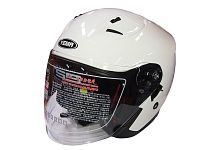 Шлем открытый YM-637 "YAMAPA", белый, размер M (с антикрылом) NEW