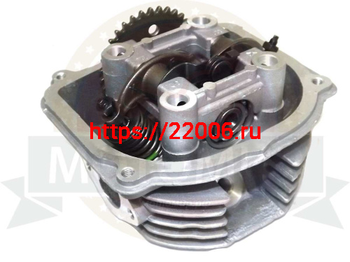 Головка цилиндра 4х такт. в сборе 150 см3 57,4 мм 157QMJ с распредв. (0302+0305+0306+0307+0401/0415)