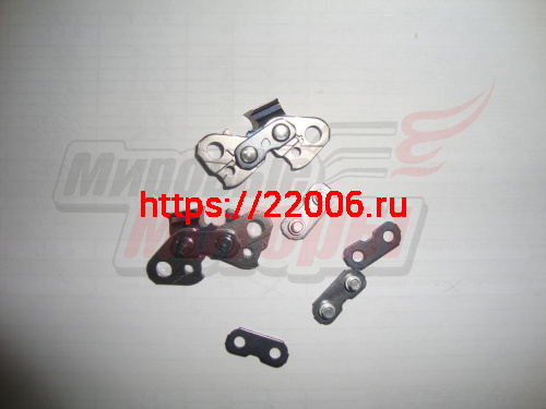 Ремкомплект цепи 3/8-1,5 RS (2реж.зуба+2соед.звена+2планки) Ремкомплект цепи 3/8-1,5 RS (2реж.зуба+2соед.звена+2планки)