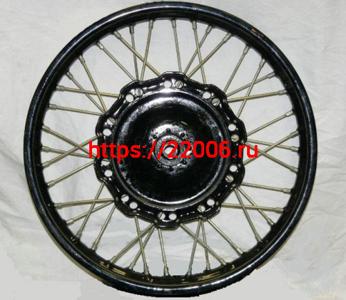 Колесо 19" в сборе железный барабан, крашенный обод реставрация Колесо 19" в сборе железный барабан, крашенный обод реставрация