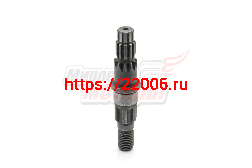 Вал редуктора мотокосы (6 шлицев/11 шлицев, 81 мм)