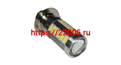 Лампа светодиодная (LED) 12V  (P15D-25-1) 35/35W  33SMD фарная (Альфа, Zadiak) фото 3