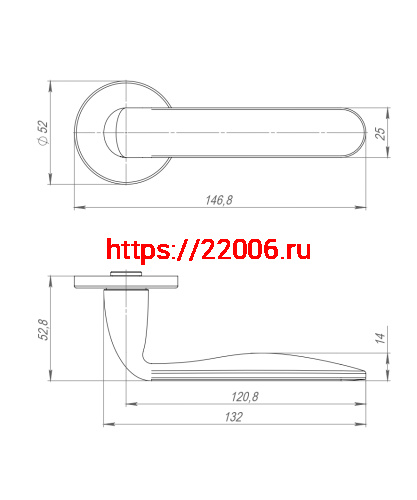 Ручка Punto (Пунто) раздельная R.ARC.R52.EXTRA SN-3 мат.никель ТРОСИК фото 4 Ручка Punto (Пунто) раздельная R.ARC.R52.EXTRA SN-3 мат.никель ТРОСИК фото 4