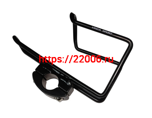 Флягодержатель алюминиевый с креплением на руль, черный, HC 14 фото 2 Флягодержатель алюминиевый с креплением на руль, черный, HC 14 фото 2