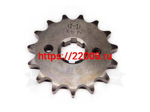 Звезда 15 зуб. (428) (d18-20; 2х34) цепи, ведущая Zongshen ZS 170MM-2 CG/CB250 см3  (100103810)